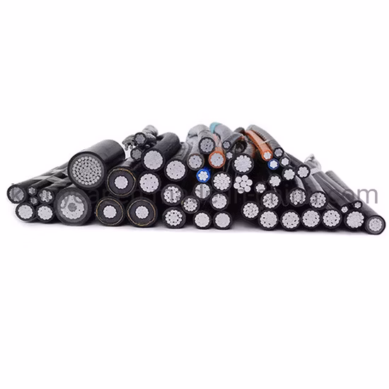 二重 三重 四重 空中束ね/束ねられたオーバーヘッド XLPE 絶縁アルミニウム ABC ケーブル